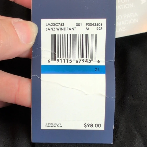 Fila Black Sweatpants with White Accents - Picture 6 of 8